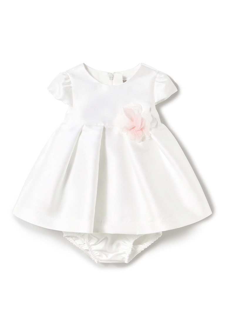 Rochie fete 1861 - Poliester - 6-9 luni - Alb