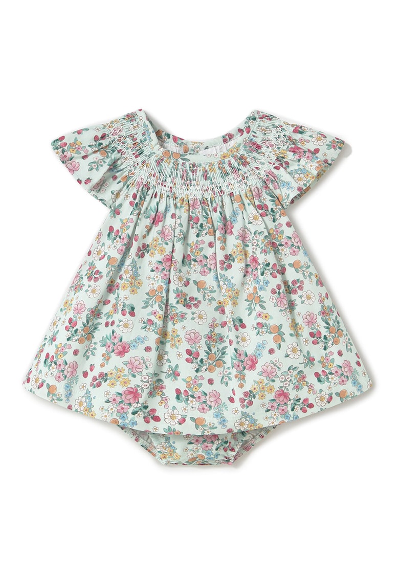 Rochie de vara fete 1867 - Bumbac - Verde