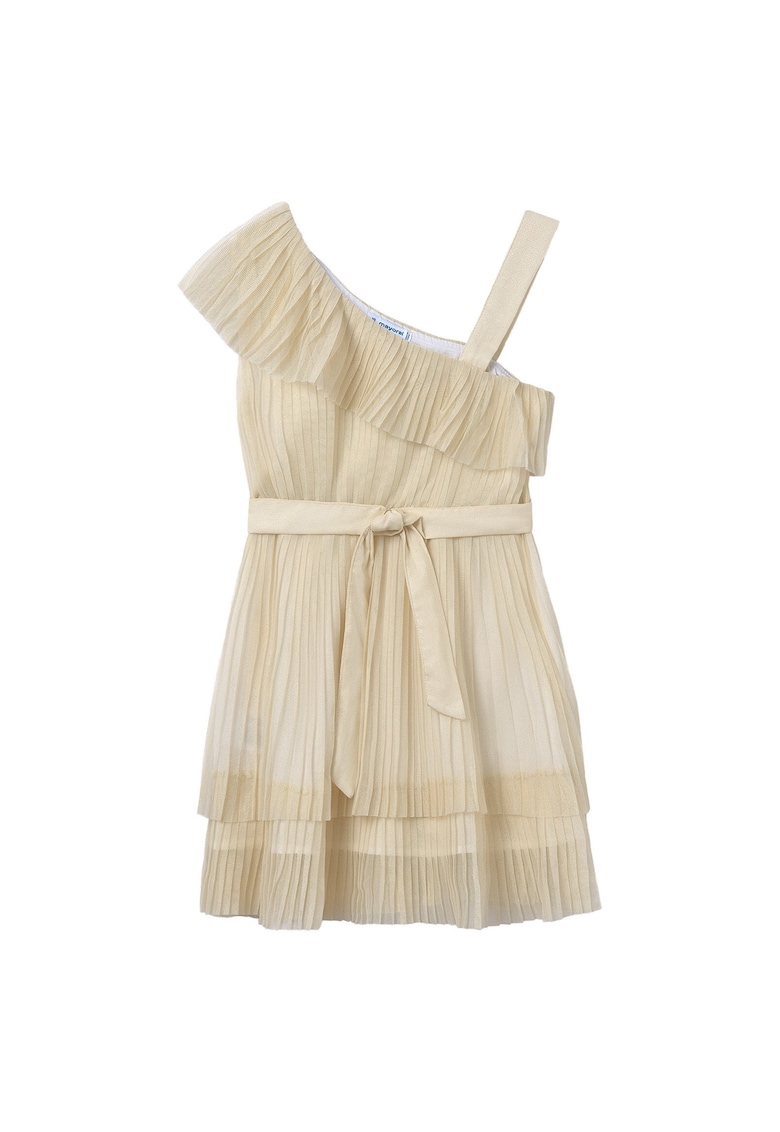 Rochie fete 6977 - Poliamida - Bej - Bej