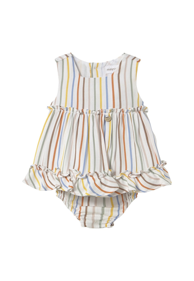 Rochie de vara fete 1844 - Bumbac/Viscoza - Multicolor - Multicolor