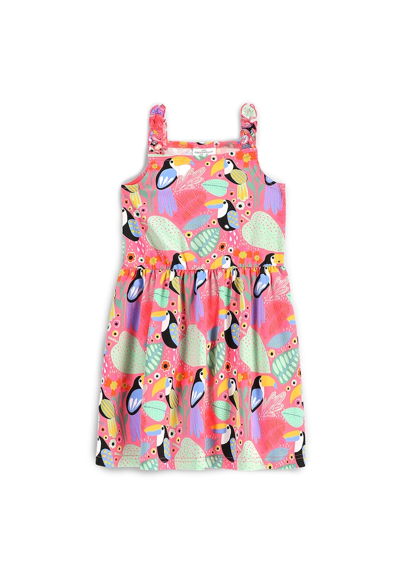 Rochie de vara fete WC5129302TGK - Bumbac/Elastan - Multicolor