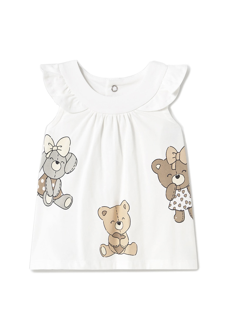 Rochie fete 1852 - Bumbac/Elastan - Alb - Alb