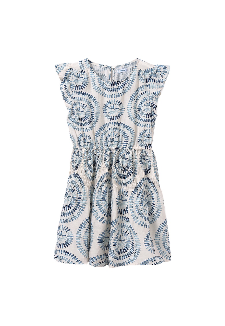 Rochie de vara fete 6975 - Viscoza/Poliamida - Albastru - Albastru