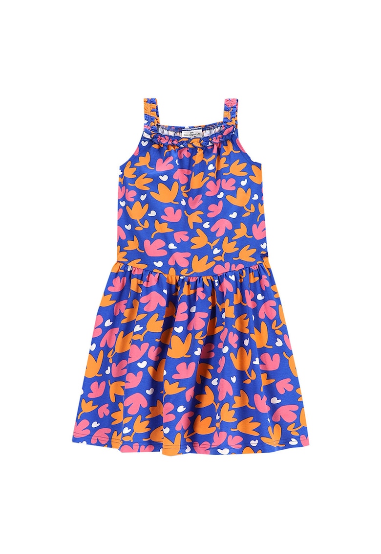 Rochie de vara fete  WC5129301FGK - Bumbac/Elastan - Albastru