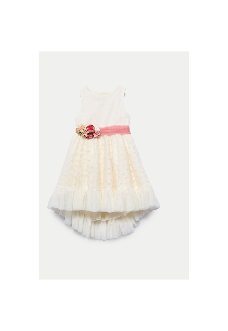 Rochie fete Abel Lula - 5047 - Poliester/Bumbac - 14 - Ecru - Ecru
