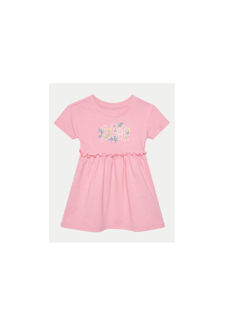 Rochie fete 736116-00 - Bumbac/Poliester - Roz - Roz