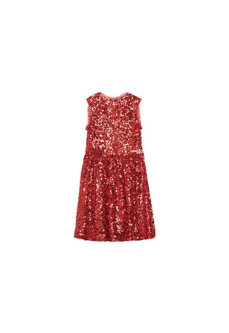 Rochie fete  48U9CV02Y - Poliester/Elastan - Rosu