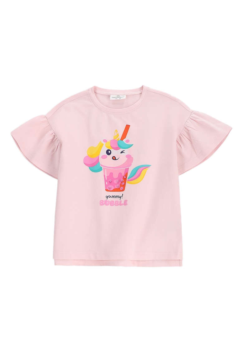 Tricou fete  WC5143201HGK - Bumbac/Elastan - Roz