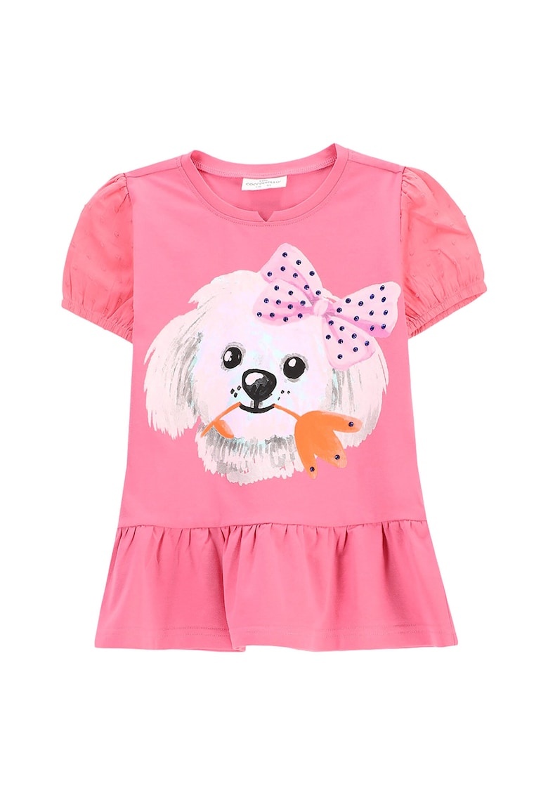 Tricou fete WC5143202FGK - Bumbac/Elastan - Roz Tricou fete WC5143202FGK - Bumbac/Elastan - Roz