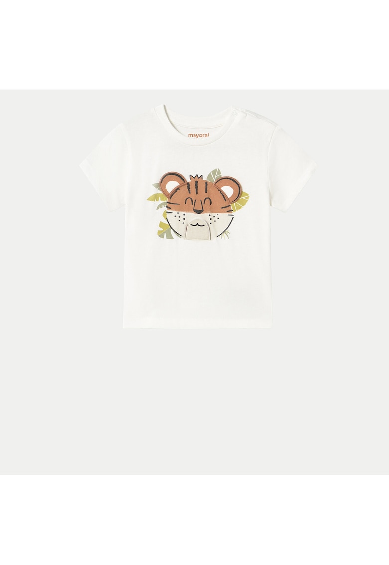 Tricou baieti 1055 - Bumbac - 4 ani - Alb