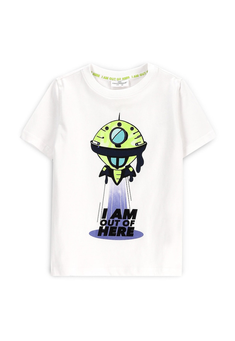 Tricou baieti WC5143202CBK - Bumbac - Alb - Alb