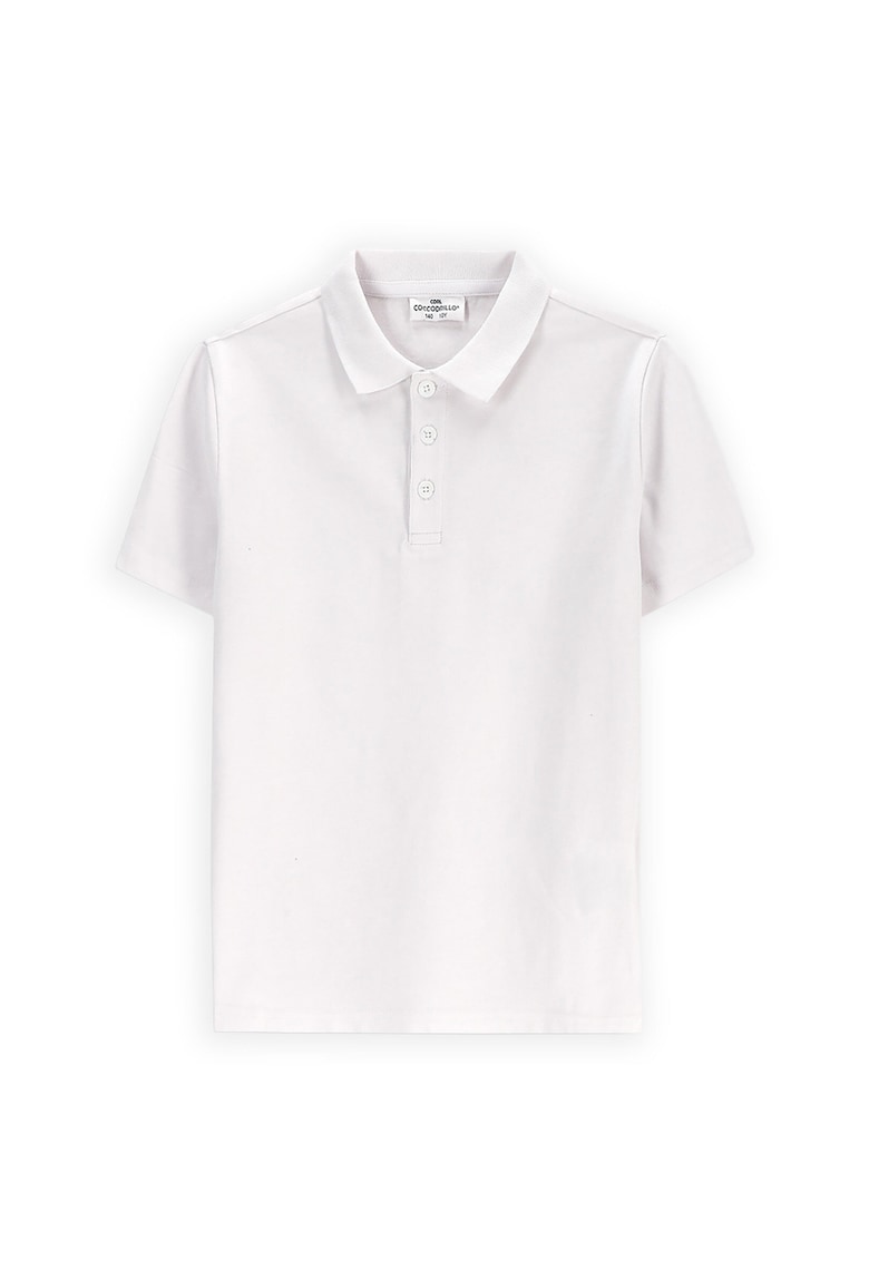 Tricou Polo baieti  WC5143601VBB - Bumbac/Elastan - Alb