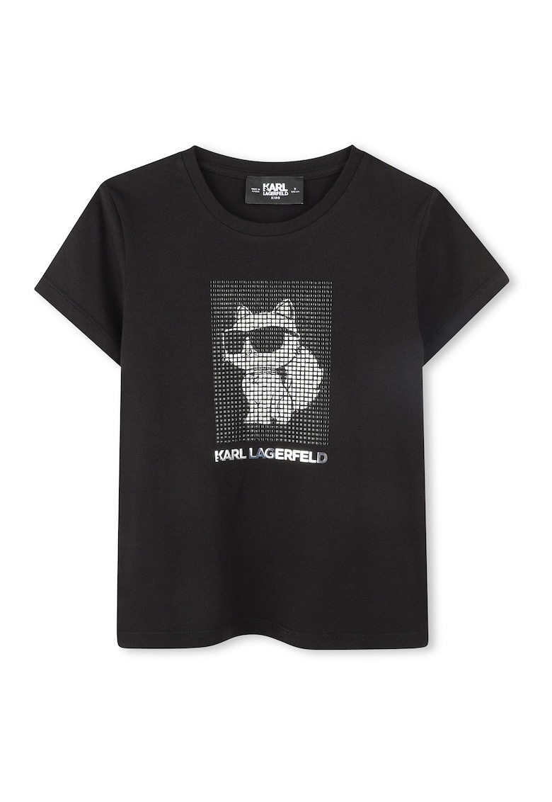 Tricou pentru fete - Bumbac organic/Modal - Negru - Negru