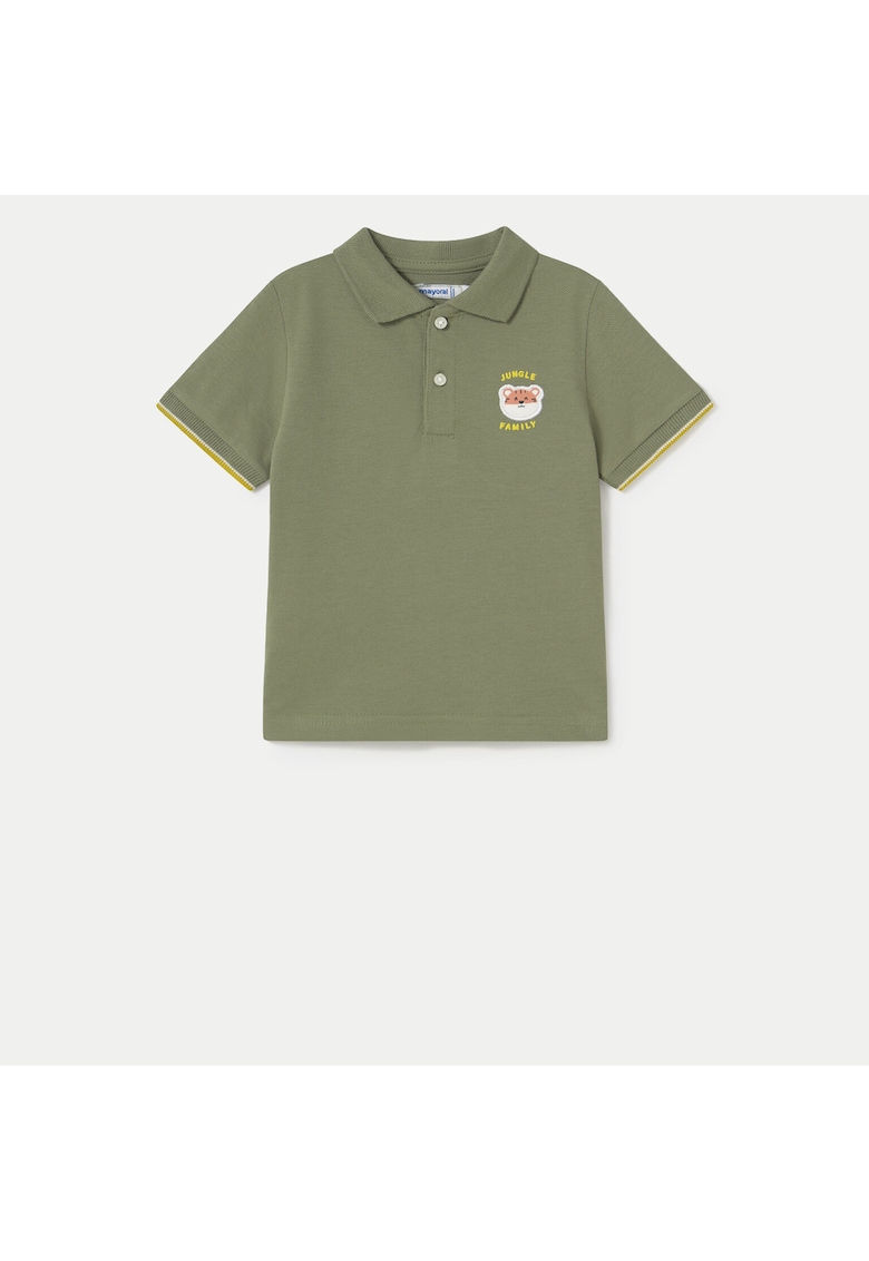 Tricou Polo baieti 1108 - Bumbac - Verde - Verde