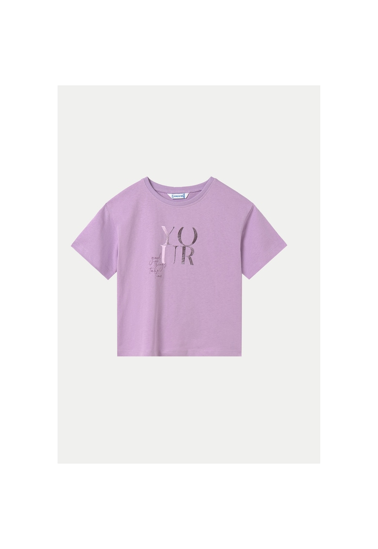 Tricou fete 6024 - Bumbac - Mov - Mov