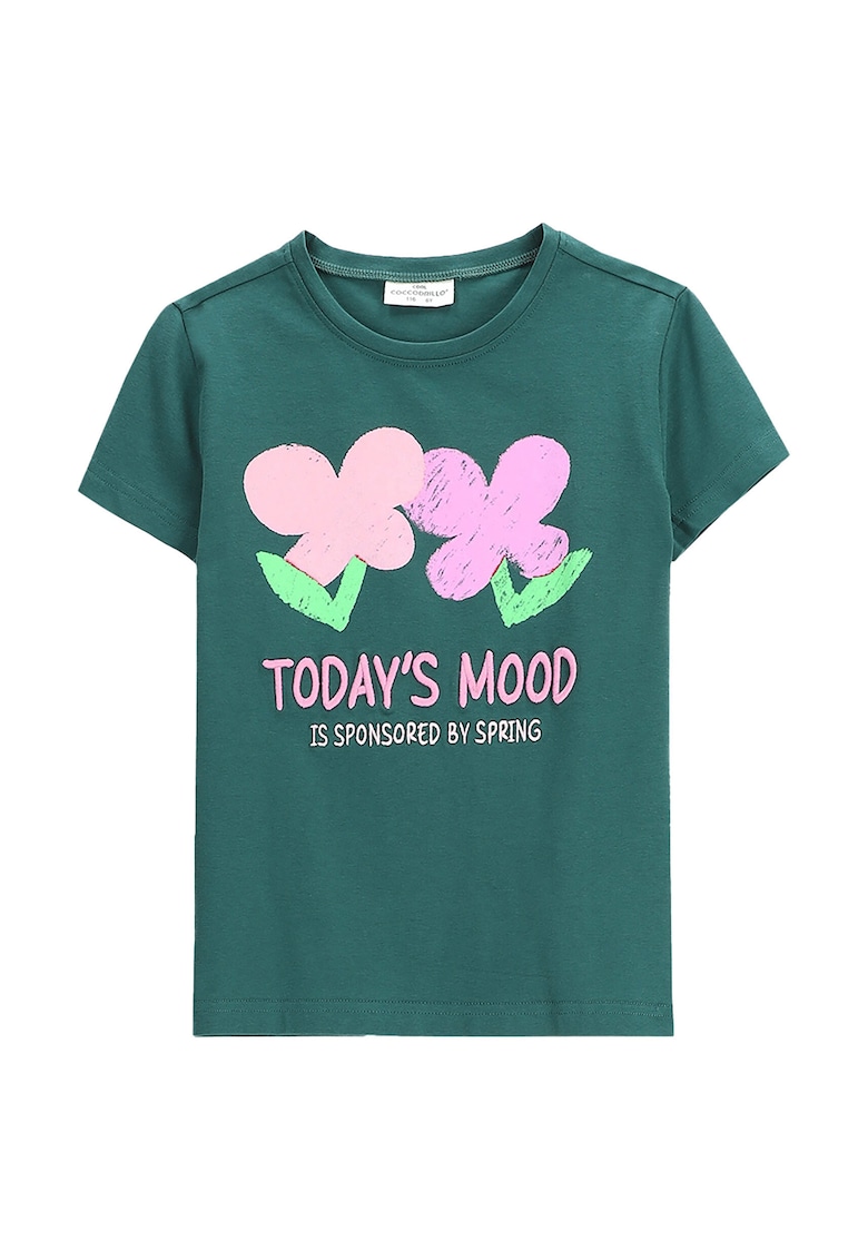 Tricou fete  WC5143203MGK - Bumbac/Elastan - Verde