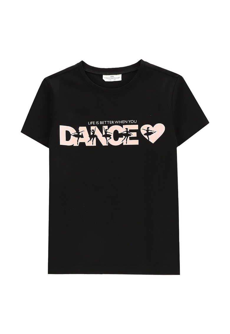 Tricou fete WC5143227VGB - Bumbac/Elastan - Negru - Negru