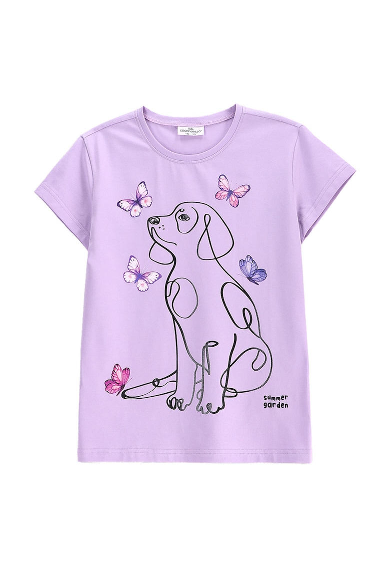 Tricou fete  WC5143218VGD - Bumbac/Elastan - Mov