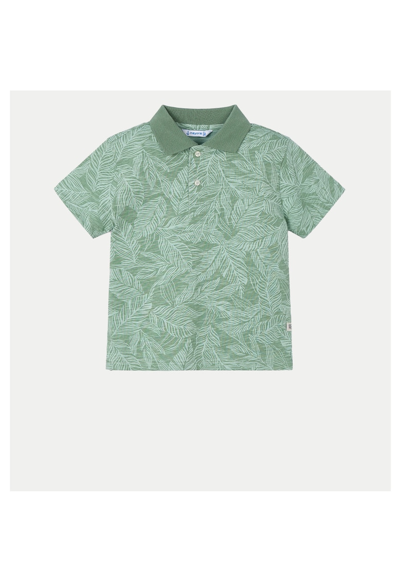 Tricou Polo baieti 3110 - Bumbac/Elastan - Verde - Verde