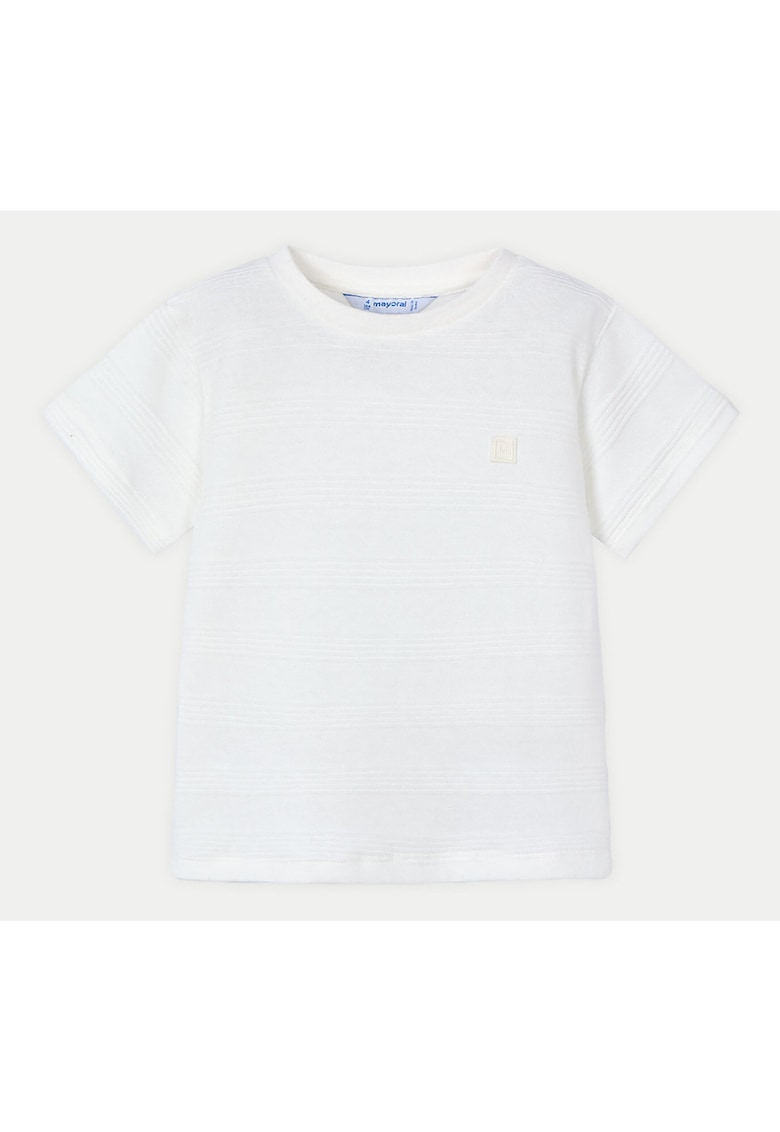 Tricou baieti 3028 - Bumbac/Poliester - Alb - Alb