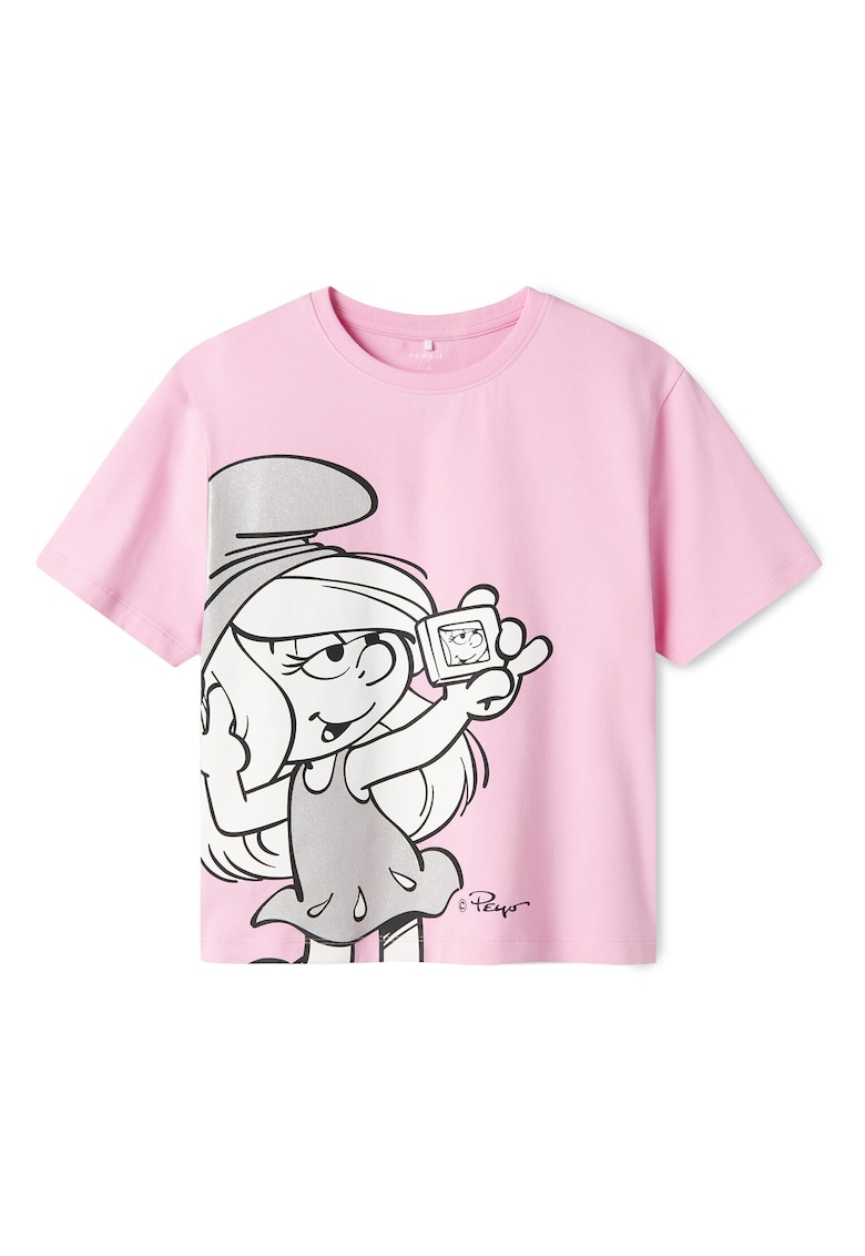 Tricou fete 13241788 - Bumbac/Elastan - Roz - Roz