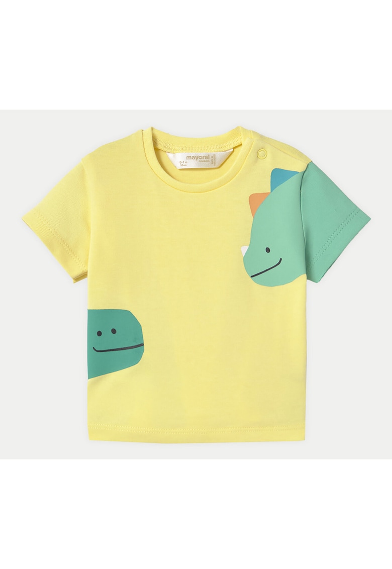 Tricou baieti 1037 - Bumbac/Elastan - Galben
