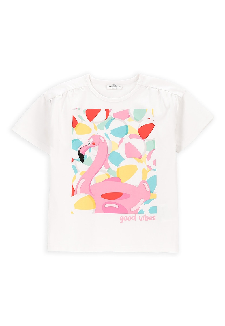 Tricou fete  WC5143202HGK - Bumbac/Elastan - Alb