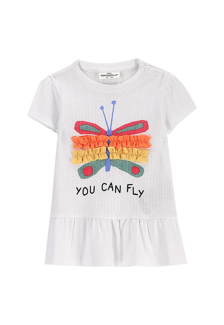 Tricou fete WC5143201TGN - Bumbac - Alb - Alb