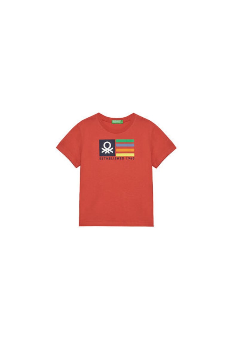 Tricou baieti 3I1XG10HT - Bumbac organic - Rosu - Rosu