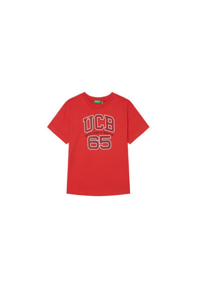 Tricou baieti 3I1XC10OO - Bumbac organic - Rosu - Rosu