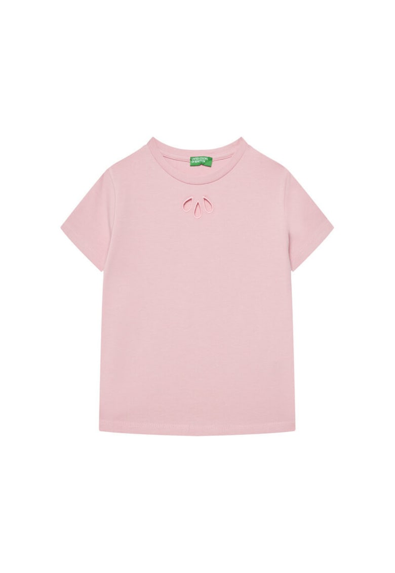 Tricou fete 3P4ZC10O0 - Bumbac - Roz - Roz