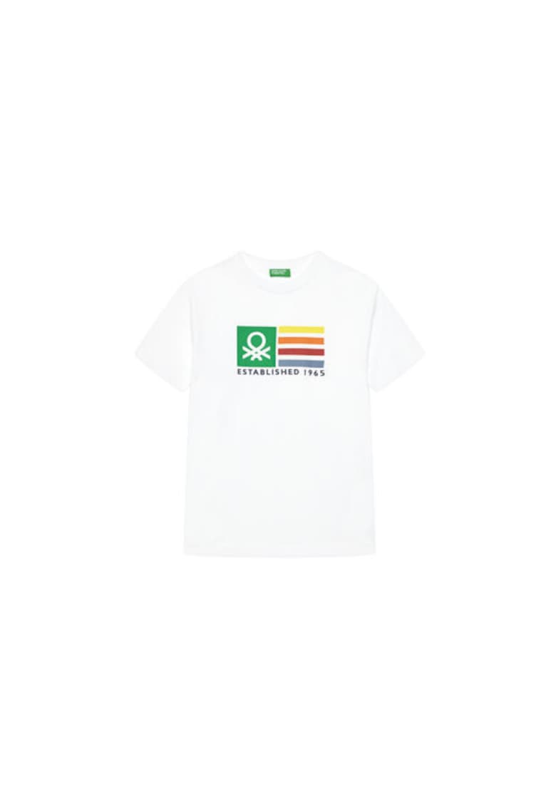 Tricou baieti 3I1XC10N3 - Bumbac organic - Alb - Alb