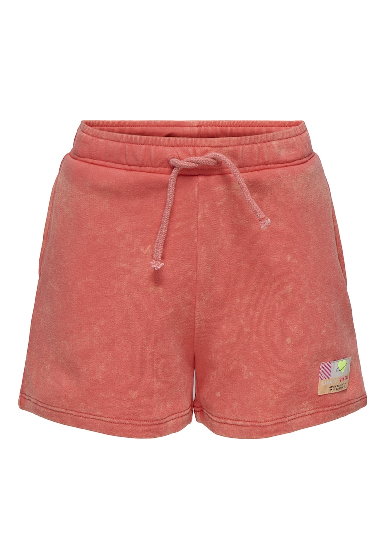 Pantaloni scurti sport fete 15347958 - Bumbac organic/Poliester - Portocaliu - Portocaliu