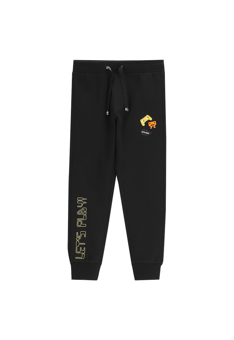 Pantaloni de trening baieti WC5122701GBK - Bumbac - Negru