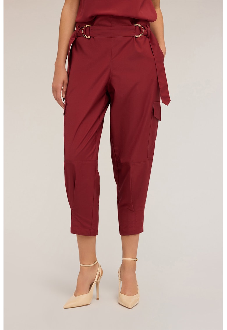 Pantaloni cargo cu talie inalta Pantaloni cargo cu talie inalta