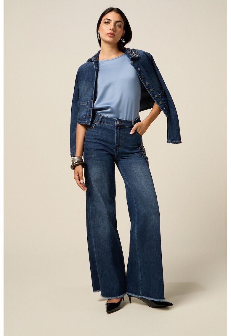 Blugi cu croiala ampla - Albastru