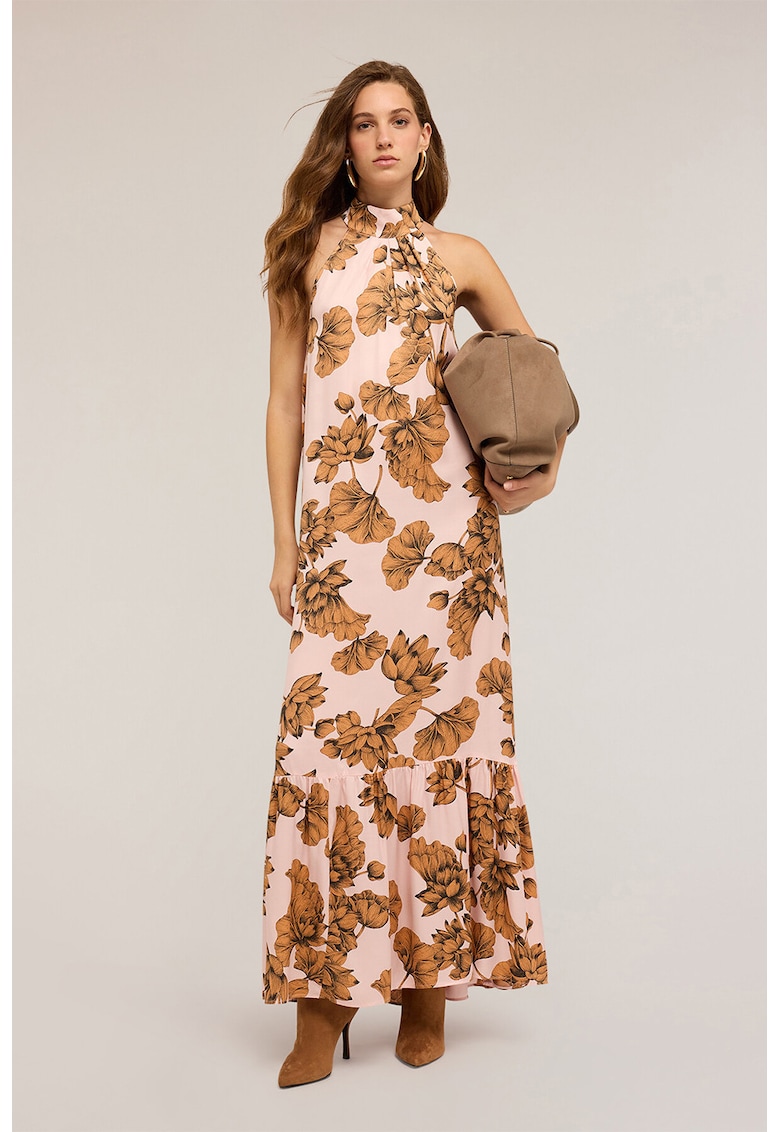 Rochie lunga cu imprimeu floral Rochie lunga cu imprimeu floral