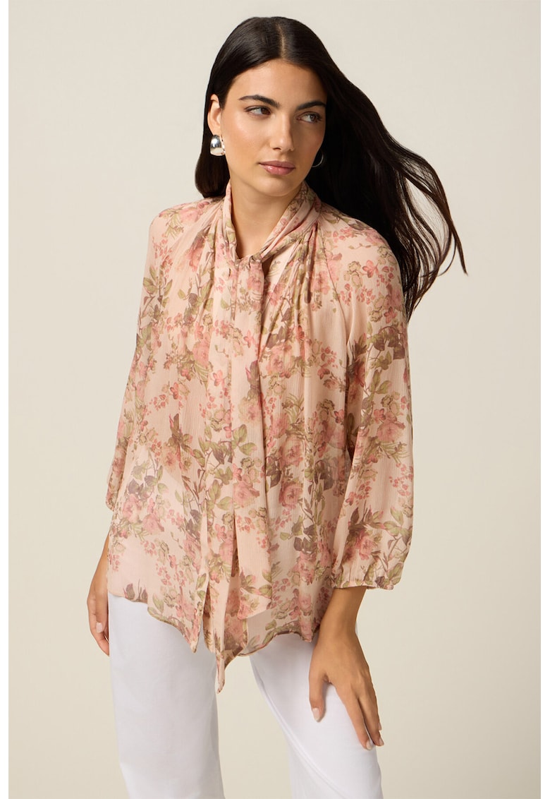 Bluza cu model si maneci bufante