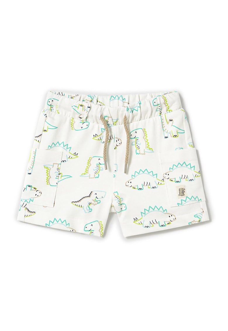 Pantaloni scurti sport baieti 1244 15 - Bumbac - Ecru - Ecru
