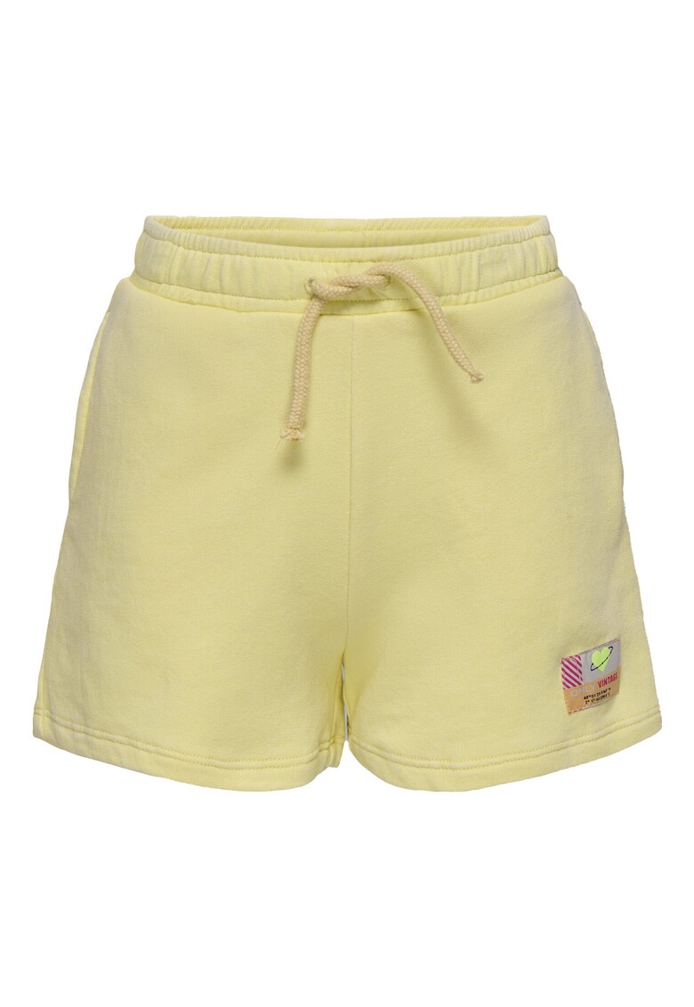 Pantaloni scurti sport fete 15347958 - Bumbac organic/Poliester - Galben - Galben