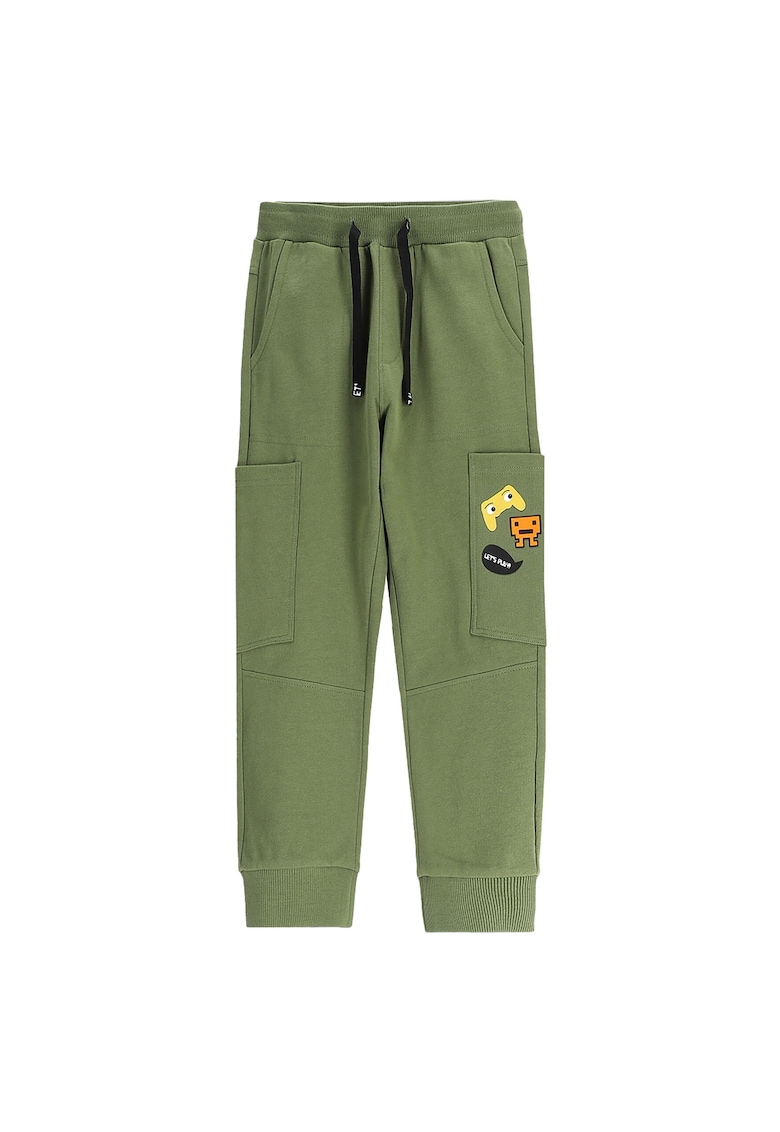 Pantaloni de trening baieti  WC5120105GBK - Bumbac - Verde