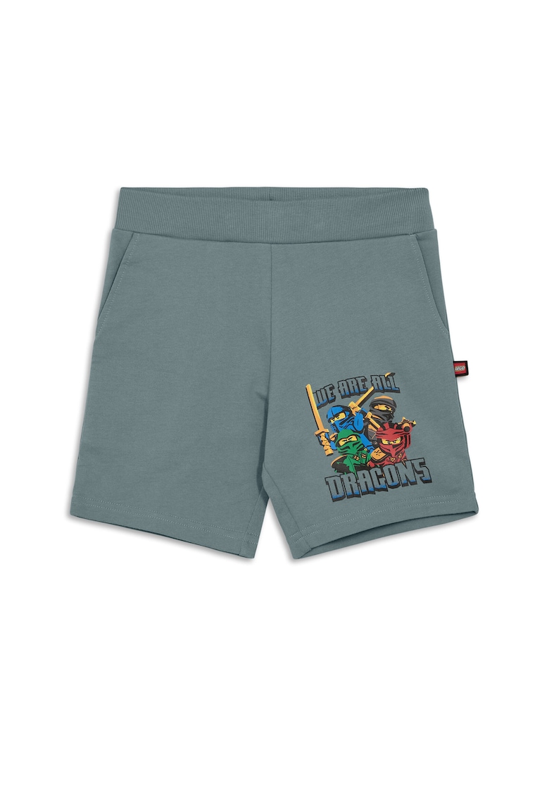 Pantaloni scurti sport baieti 12011466 - Bumbac organic - Verde