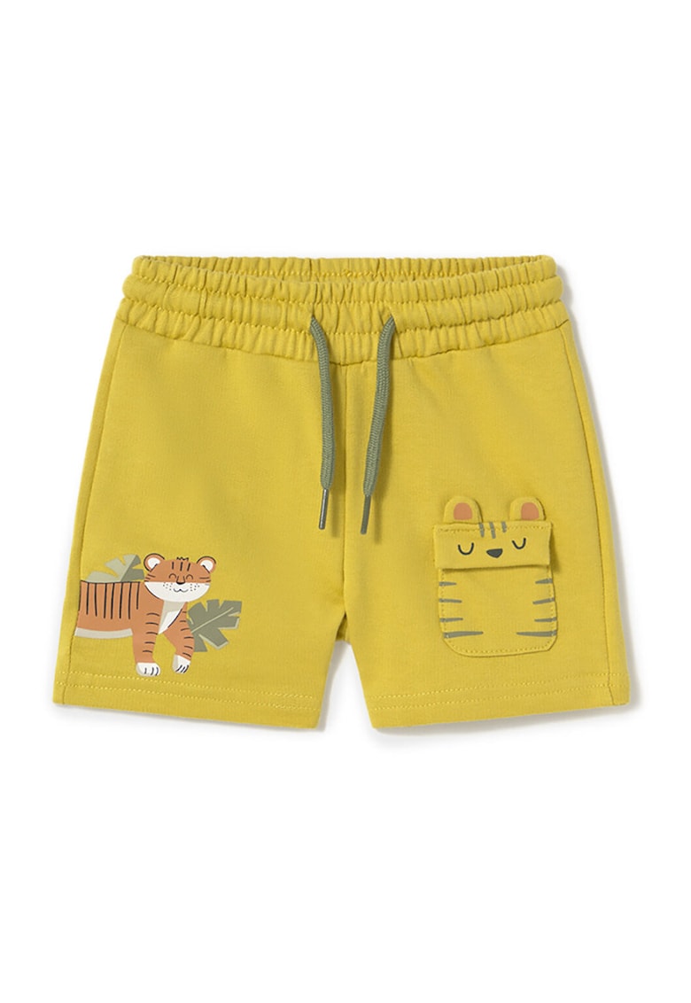 Pantaloni scurti sport baieti 1242 10 - Bumbac/Poliester - Galben - Galben