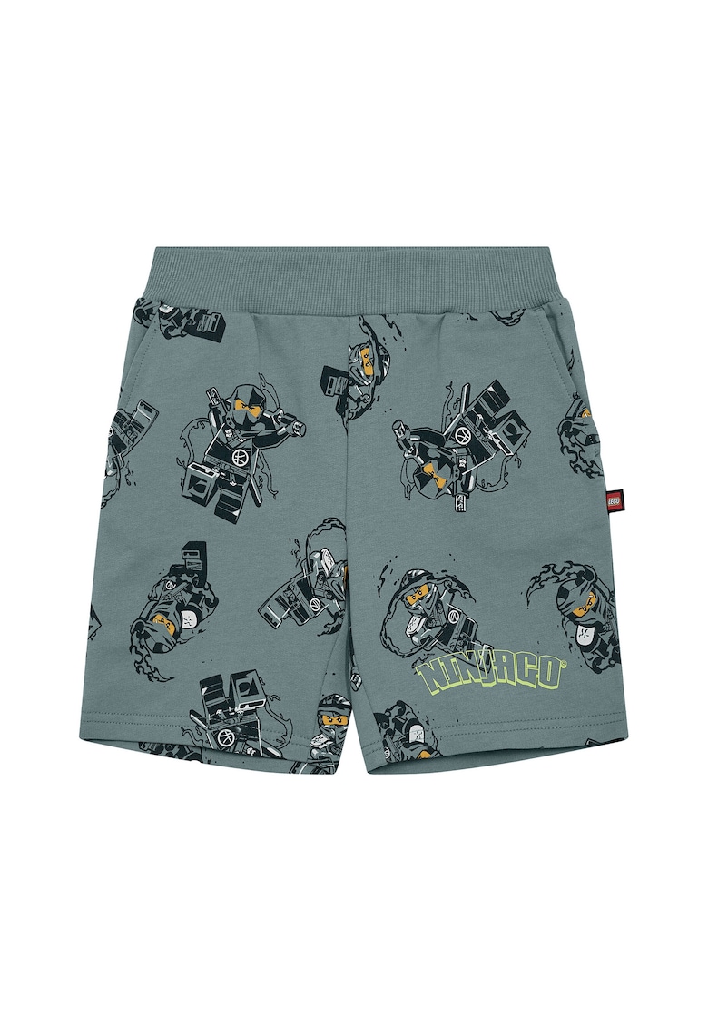 Pantaloni scurti sport baieti 12011469 - Bumbac organic - Verde