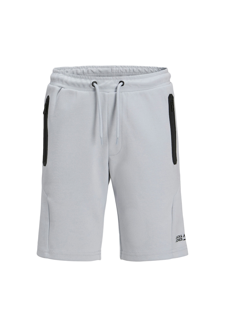 Pantaloni scurti sport baieti Jack Jones Junior - 12274667 - Poliester/Bumbac - Gri