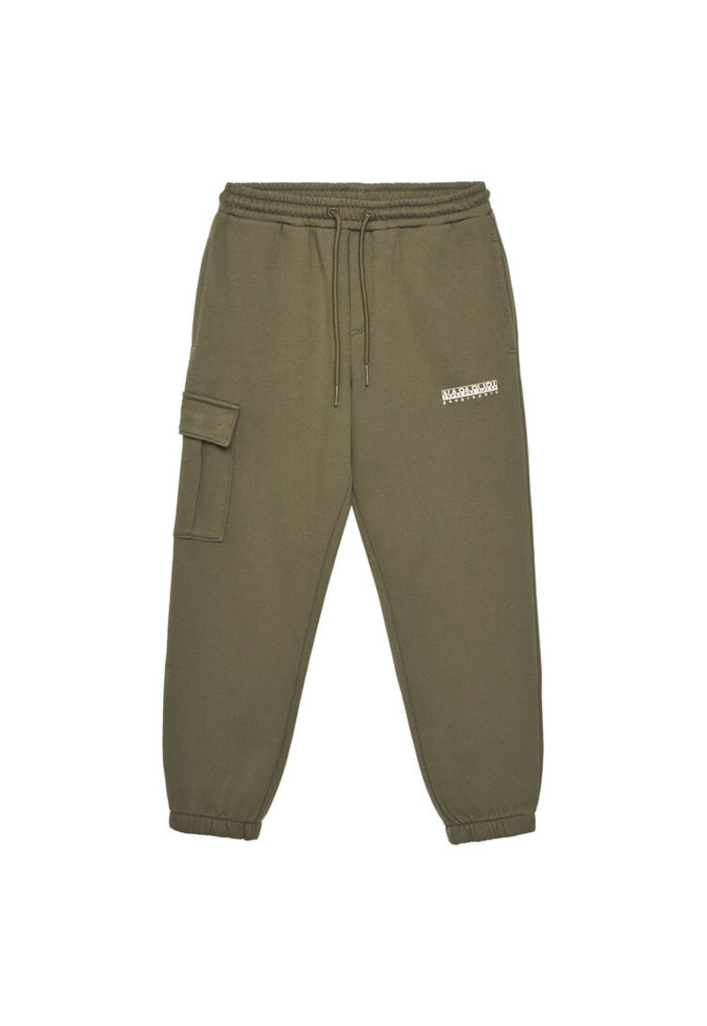 Pantaloni de trening baieti NP0A891GG0A1 - Bumbac/Poliester - 8 ani - Kaki