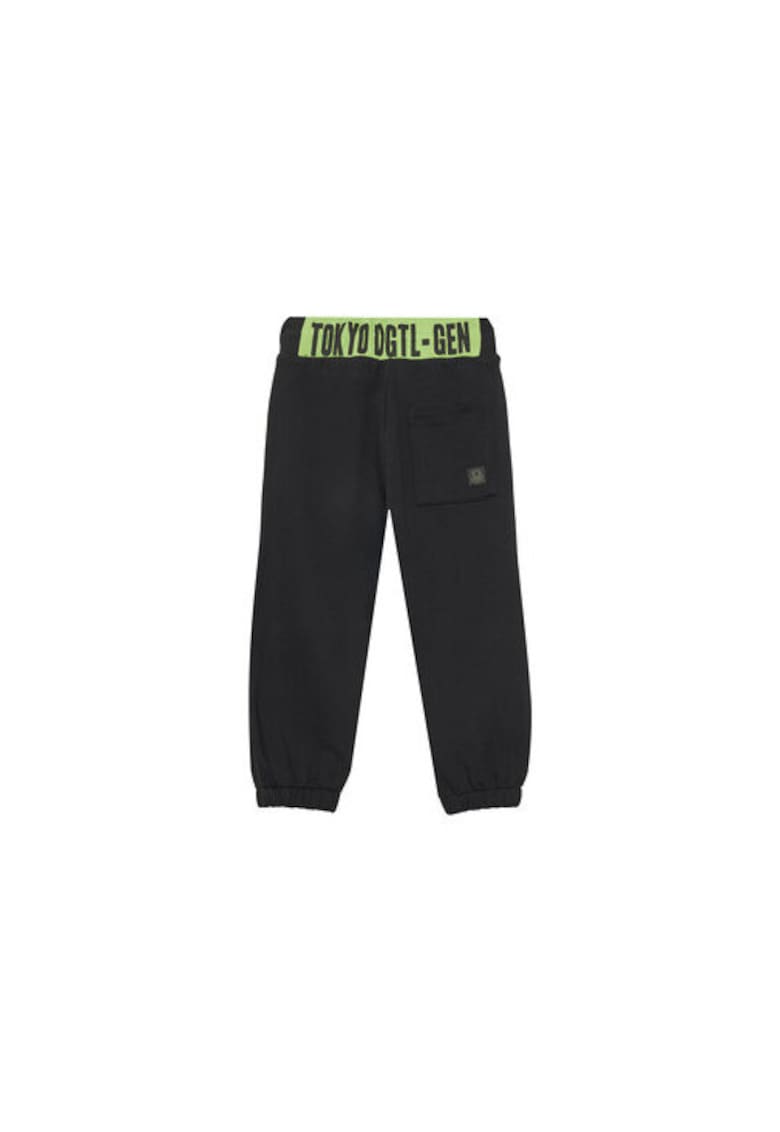 Pantaloni de trening baieti 3J68CF05W - Bumbac - Negru - Negru