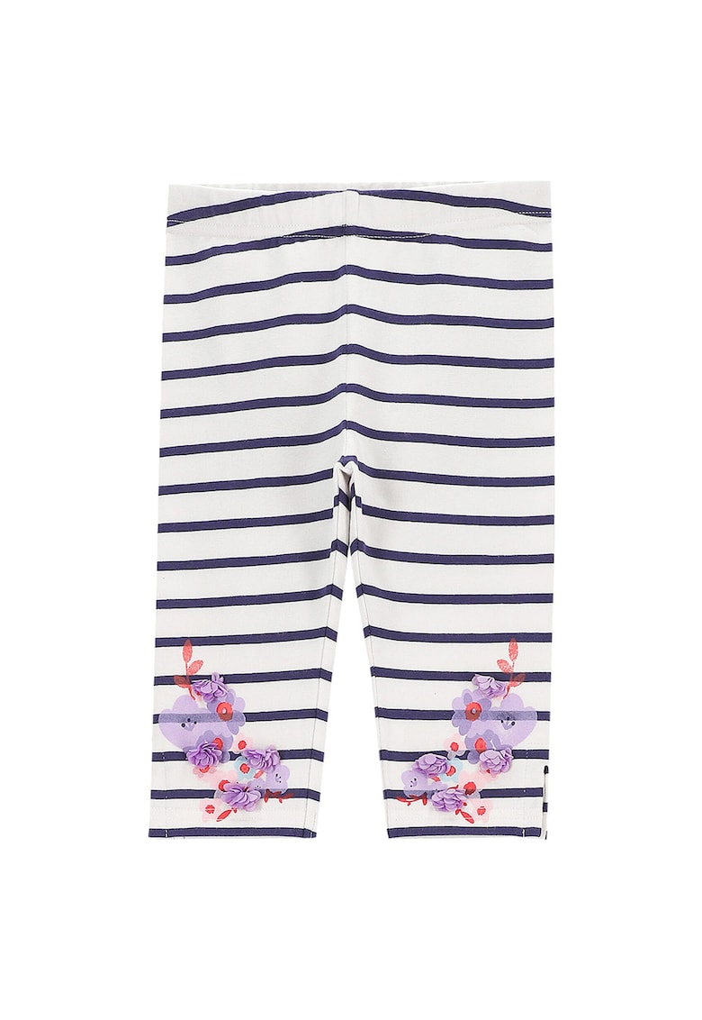 Colanti fete WC5122301HGN - Bumbac - Alb/Negru