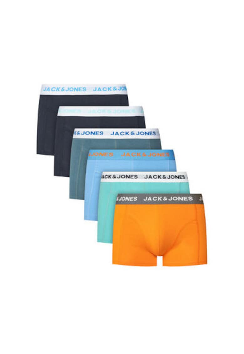 Set 7 boxeri barbati Jack Jones - 12277583 - Bumbac/Elastan - Multicolor