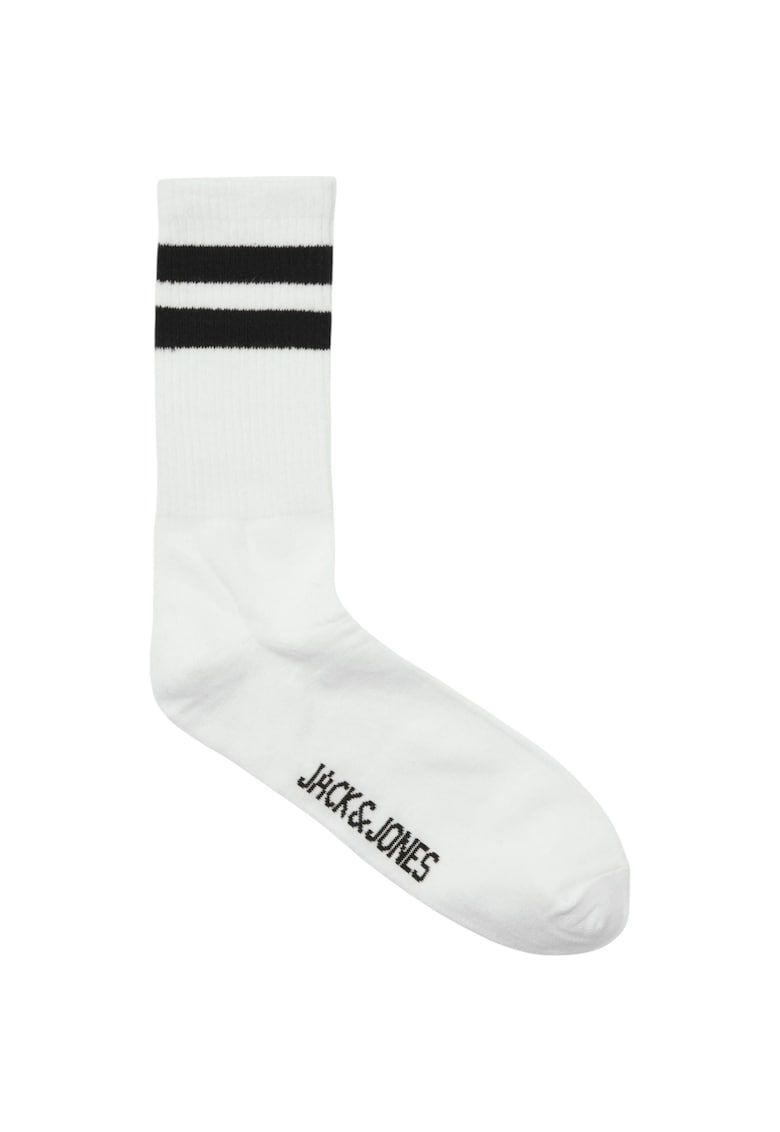 Ciorapi JACK &JONES Travis Tennis 3 perechi 47667 - Alb